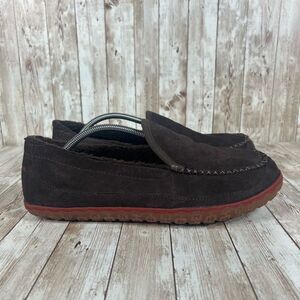 L.L bean fleece lined mountain slipper bean boot‎ brown Mens 11